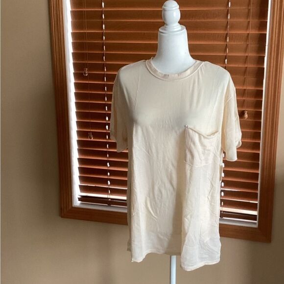 Free People Vella Tee In White Swan - Picture 3 of 4